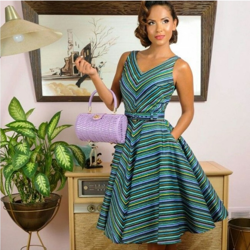 PUG Havana nights solstice dress sz L